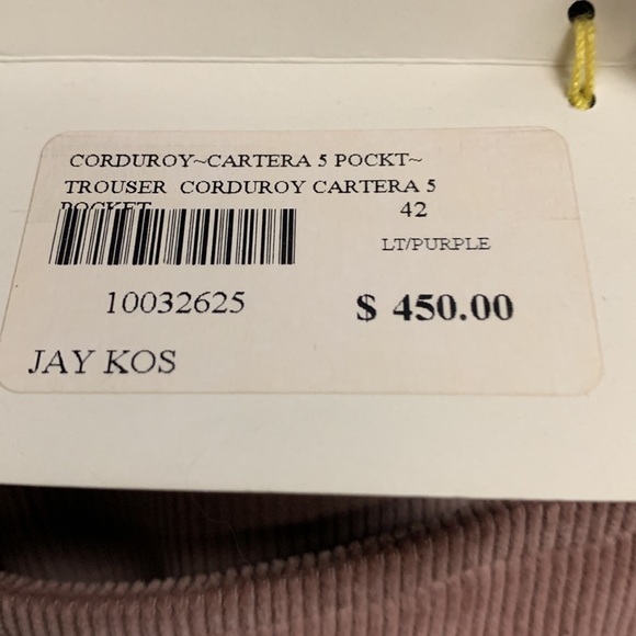 Jay Kos LT/Purple corduroy trousers - Picture 4 of 5